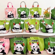 Cartoon Cute Souvenir Chengdu Panda Large-Capacity Knitted Handbag Baby Banquet Birthday Graduation 