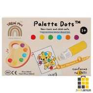 TRENi Mini Non-Toxic Washable Dot Pen-6 Colors [Nine Times Nine Stationery] Pen Brush Children's Pai