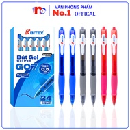 Bitex G07 Gel Pen, 0.5mm Nib, Even Ink, Continuous Darkness, Soft Hand Pad to Reduce Fatigue (Blue, 