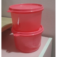 1pc only - ready stock in singapore -  Tupperware 450ml round container in red