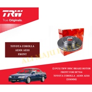 (2 pcs) TRW Disc Brake Rotor Toyota Corolla AE101 AE111 Front for DF7114 / Rear for DF4560