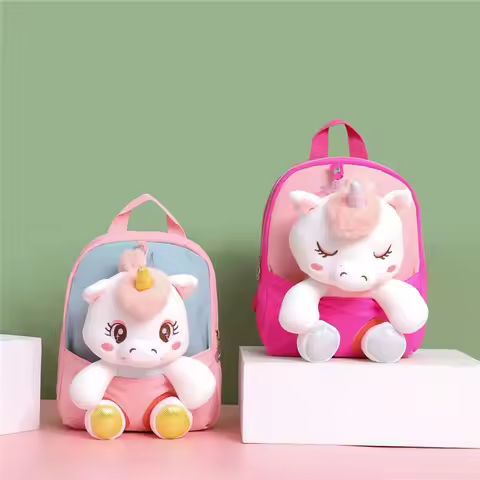 Toddler Backpack Stuffed Unicorn Toys Kids Backpacks for Girls Lightweight Preschool Backpack for Ki