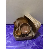 Wooden Cutlery Hampers