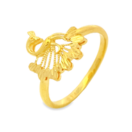 Top Cash Jewellery 916 Gold Peacock Ring