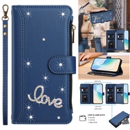 FAYANGRIES Phone case For Oppo F27 Pro / F27 Pro Plus Flip Zipper Wallet Casing Card Holder Solid co