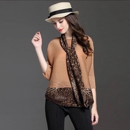 Leopard Top With Scarf