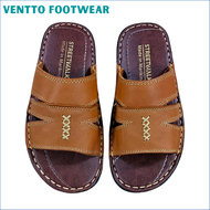 Ventto Footwear Marikina Slippers for Men Hand-Sewn Marikina Sandals for Male Slip on Leather Sandal