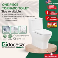 DOCASA A893 S-TRAP 150MM 250MM Cheapest One Piece Tornado Rimless Water Closet Bathroom WC Jamban Du