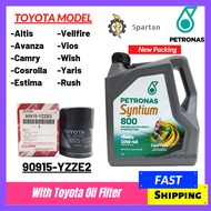 Petronas Syntium 800 10W40 Semi Synthetic SN/CF Engine Oil (4L) + Genuine Toyota Oil Filter