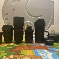 FUJIFILM X-T20, xf18-55, xf10-24, xf55-200, sigma 18-35, Samyang 8mm,  EF-FX1