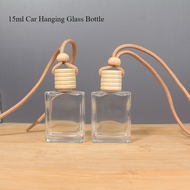15ml Car Hanging Glass Bottle Empty Perfume Aromatherapy Pendant Refillable Car Perfume Bottle