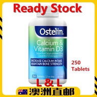 [Ready Stock EXP: 07/2026yr] Ostelin Calcium &amp; Vitamin D3 Vitamin D ( 250 Tablets ) ( Made in Australia )