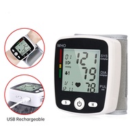 USB Rechargeable Wrist Blood Pressure Monitor FDA Approved English Voice Automatic Digital sphygmomanometer