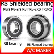 R8rs R8-2rs Shielded bearing Rs R8 miniature ball bearings 12.7*28.575*7.938mm Flanged Sealed FR8-2R