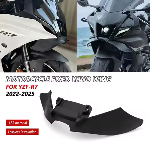 For Yamaha YZFR7 2025 YZF-R7 2024 2023 2022 New Motorcycle Front Fairing Winglet Aerodynamic Wing Sp