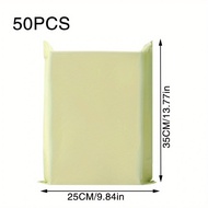 50 PCS/Set Express Bag Packing Bag Thickened Cream apricot Clothing Mail Waterproof Packing Bag Logi