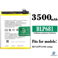 Battery Replacement For Oppo R17 F9 BLP681 Battery