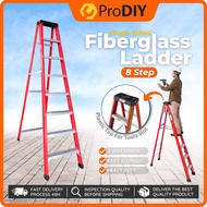 Tangga 8 Step Ladder 2.47m 8.1ft Step Tangga Aluminium Single Sided Fibre Glass Ladder Fibreglass Al