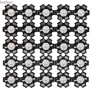LUOLVMY 25PCS LED Chips, 3W Power Aluminium Base 3W LED Chips, Compact 25PCS Ultraviolet Chip 395nm-
