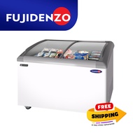 Fujidenzo 10 cu ft. HD Inverter Curved Glass Freezer IFSP-10GDF