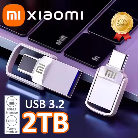 Xiaomi U Disk 2TB USB 3.2 Type-C Interface Metal Pendrive Mobile Phone Computer Mutual Transmission 