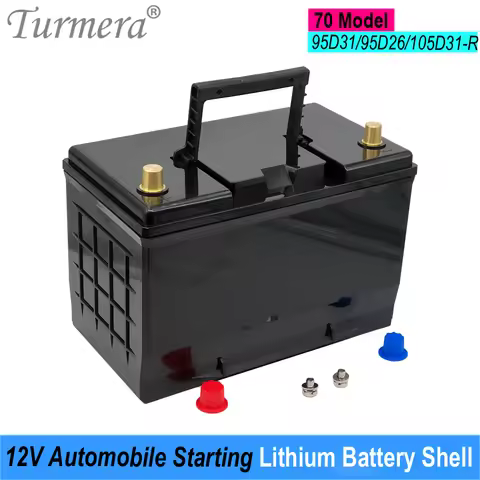 Turmera 12V Empty Battery Box Auto Car Starting Lithium Batteries Shell for 70 Series 95D31 95D26 10