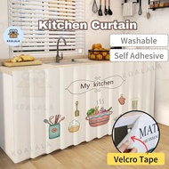 ▼Kitchen Curtain Cabinet Curtain Langsir Dapur Langsir Kabinet Dapur Tirai Dapur Kitchen Cabinet Curtain 魔術貼窗簾✺