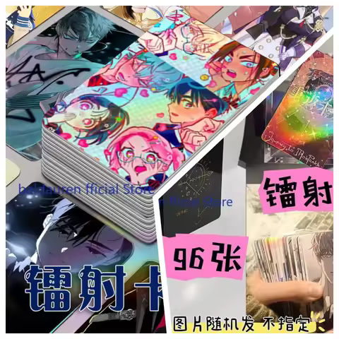 96PCS ALIEN STAGE Mizi Ivan Till Luka Sua ALNST Ivti Laser Card Cosplay Cartoon Postcard Photo LOMO 