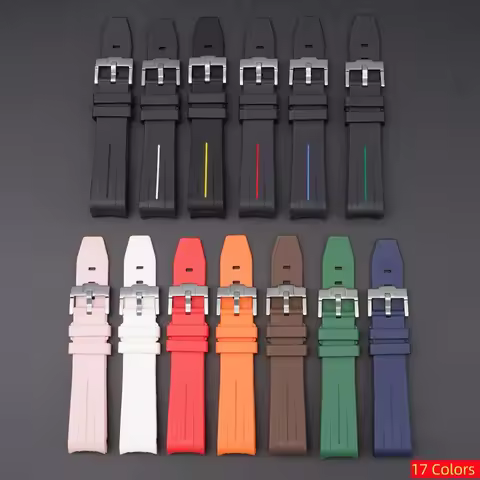 Rubber curved 20mm Watch Strap Men Women Waterproof WatchBand for Swatch x Omega MoonSwatch Mercury 