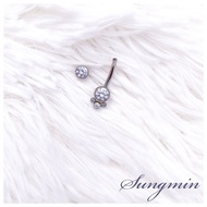 Premium Titanium ASTM F136 navel piercing