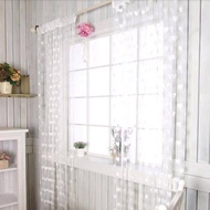 IRIVER Living room bedroom window decoration curtain romantic love curtain door curtain 100×200cm