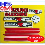 20230818-329 Body Sticker / Stripe / STIKER Stickers STICKER SUZUKI BEST RR110 STICKER 2D ORACAL CLE