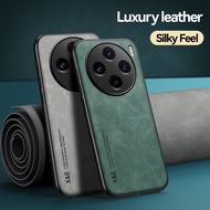 Casing For vivo X100 X90 X80 X70 Pro Plus X100Pro X90Pro X90ProPlus X80Pro X70Pro X70ProPlus Matte Leather Solid Color Airbag Shockproof Phone Case vivoX100 vivoX90 vivoX80 vivoX70