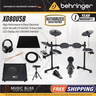 Behringer XD-80USB 5-piece Electronic Drum Set with Headphone, Drum Stool, Drumsticks, Best Beginner