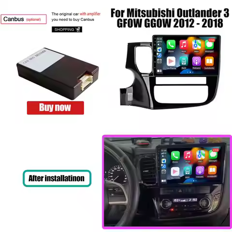 Carplay Android Auto For Mitsubishi Outlander 3 GF0W GG0W 2012-2018 Car Radio Multimedia Video Playe