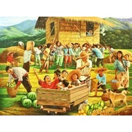 5D Full Diamond DIY Diamond Painting, Paddy Field Farming Harvest, Bead Painting, Decorative Painting Set