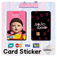 [ SQUID GAME ] Touch n Go Card Sticker TNG Card/Watsons Card/MASTER Card/VISA Card/CREDIT Card/DEBIT