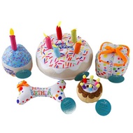 Low Price Pet Birthday Cake Chew Toy Dog Plush Toy