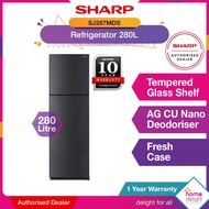 Sharp 2 Door Fridge 280L SJ287MDS