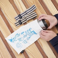 【日本製】日本belmont - 鈦金屬 刀叉匙組合 x 純棉餐具袋