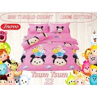 [ ] BUY NOW Get 1 MYSTER Tsum Tsum Cartoon Single / Queen / King Size Bedsheet (22)