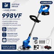 998VF Mesin Rumput Bateri Lawn Mower Rechargeable Grass Cutter Cordless Grass Trimmer Electric Pemot