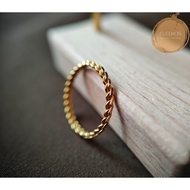 FLEDIOS Cincin Rantai Emas 916 / FLEDIOS 916 Gold Chain Ring