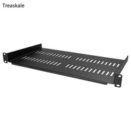 TREA Universal 1U Server Rack Shelf Vented Tray for 19 Equipment Rack Cabinet