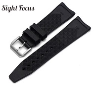 Top 22MM Watch Strap for IWC Aquatimer Series IW376805 Watch Band Rubber Bracelets IWC Watch Band