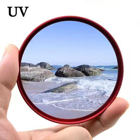 Red Frame UV Filter Lens Protector 49mm 52mm 55mm 58mm 62mm 67mm 72mm 77mm For Fuji Sony Canon Photo