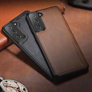 Luxury Leather Case For Samsung S23 S22 S21 FE ultra S21 Plus Note 20 ultra S20 Ultra note 10 plus S10 S9 NOTE 9 Original Soft Silicone Edge Back Phone Cover For Samsung Galaxy S21 Ultra Case S21 5G