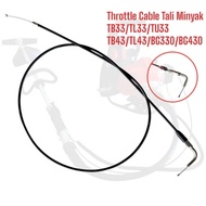 TB33 TU33 TL33 BG330 BG430 TB43 TL43 TL52 Throttle Cable Brush Cutter Tali Minyak Wayar Mesin Rumput