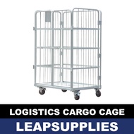 Logistics Cargo Roll Cage | Singapore Stock | Security Mesh Wire Warehouse Cage Trolley