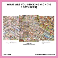 Lazy Cat What Are You Sticking 6.0 & 7.0 3D Miniature Scenes Sticker DIY Landscape Building PET Stic